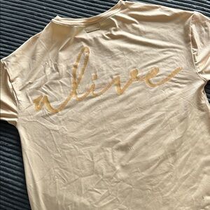 Gymshark/Whitney Simmons collection tshirt size small, yellow